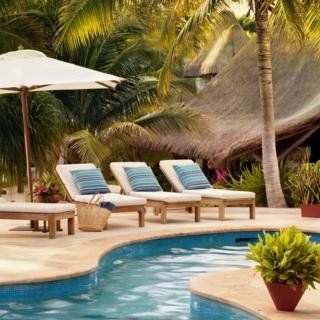 Las Palapas Hotel Riviera Maya Bagian luar foto
